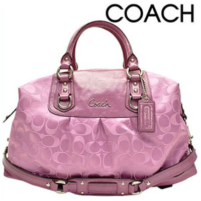 COACH 蔻驰 新款手提斜跨两用包 (COACH F15440 / COACH 15440) (紫色)，原价￥4966，限时仅售￥1698！绝对正品，超低折扣，含美国直邮～