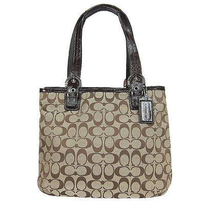 COACH 蔻驰 新款对C单肩女包 (COACH F17401 / COACH 17401) (卡其色+赤褐色)，原价￥4280，限时仅售￥1598！绝对正品，超低折扣，含美国直邮～