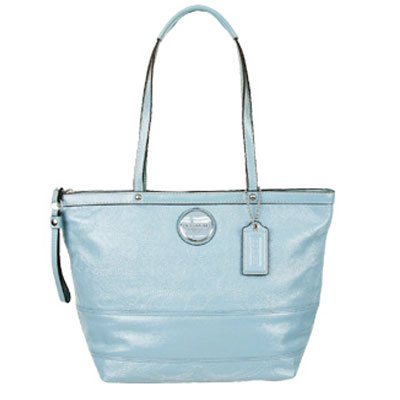 COACH 蔻驰 新款单肩包 (COACH F15142 / COACH 15142) (蓝色)，原价￥3799，限时仅售￥1298！绝对正品，超低折扣，含美国直邮～