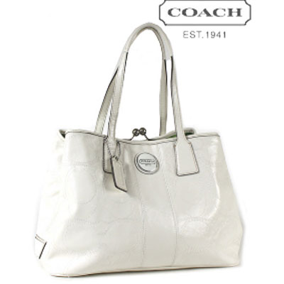 COACH 蔻驰 漆皮单肩包 (COACH F15658 / COACH 15658) (白色)，原价￥4966，限时仅售￥1658！绝对正品，超低折扣，含美国直邮～