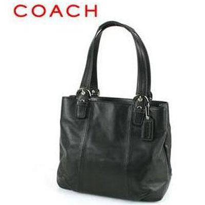 COACH 蔻驰 2011新款全牛皮女士单肩包 (COACH F17216 / COACH 17216) (黑色)，原价￥4280，限时仅售￥1708！绝对正品，超低折扣，含美国直邮～