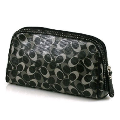 COACH 蔻驰 化妆包手拿包 (COACH F45687 / COACH 45687) (黑色)，原价￥960，限时仅售￥598！绝对正品，超低折扣，含美国直邮～