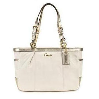 COACH蔻驰 新款牛皮单肩包 (COACH F17721 / COACH 17721) (乳白色)，原价￥3660，限时仅售￥1298！绝对正品，超低折扣，含美国直邮～