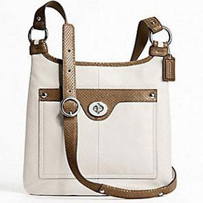 COACH 蔻驰 真皮斜挎女包 (COACH F16533 / COACH 16533) (白色)，原价￥3080，限时仅售￥1298！绝对正品，超低折扣，含美国直邮～