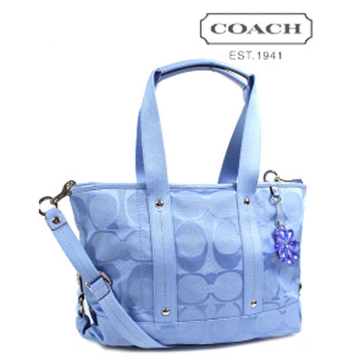 COACH 蔻驰 LOGO单肩斜跨两用包 (COACH F16552 / COACH 16552) (蓝色)，原价￥3050，限时仅售￥1188！  绝对正品，超低折扣，含美国直邮～