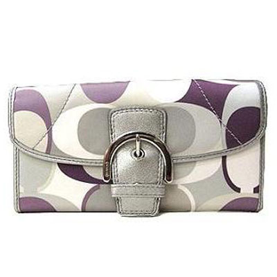 COACH 蔻驰 长款女钱包 (COACH F45649 / COACH 45649) (紫罗兰色)，原价￥2480，限时仅售￥998！  绝对正品，超低折扣，含美国直邮～