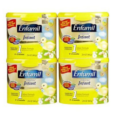 Enfamil 美赞臣 1段/一段 金尊极品婴幼儿奶粉(Premium)(适合1岁以下)(4罐装，663g/罐*4)，原价￥1698，限时仅售￥1108！绝对正品，超低折扣，含美国直邮～