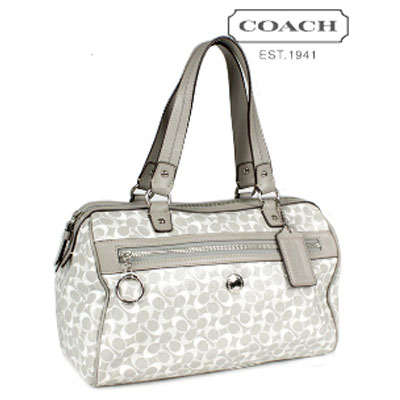 COACH 蔻驰 肩跨两用水桶包 (COACH F17154 / COACH 17154) (灰色+白色)，原价￥3505，限时仅售￥1888！绝对正品，超低折扣，含美国直邮～