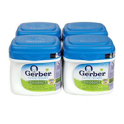 Gerber Good Start 嘉宝雀巢 1段/一段 婴儿温和配方营养奶粉(Protect)(适合0-12月)(4罐装，657g/罐*4)，原价￥1760，限时仅售￥1128！绝对正品，超低折扣，含美国直邮～