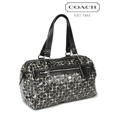COACH 蔻驰 经典波士顿手提水桶包 (COACH F17154 / COACH 17154) (黑色+灰色)，原价￥3505，限时仅售￥1298！绝对正品，超低折扣，含美国直邮～