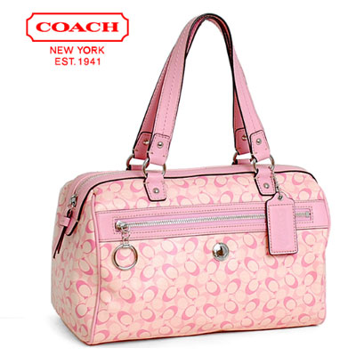COACH 蔻驰 经典波士顿手提水桶包 (COACH F17154 / COACH 17154) (粉色)，原价￥3505，限时仅售￥1298！绝对正品，超低折扣，含美国直邮～
