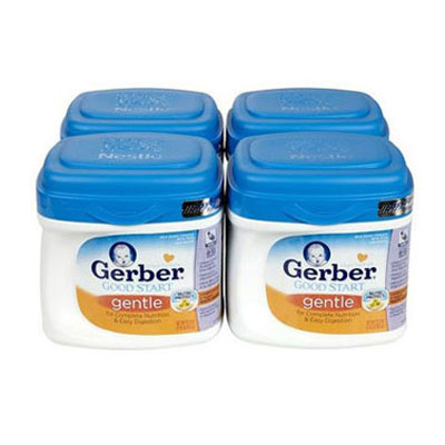 Gerber Good Start 嘉宝雀巢 1段/一段 婴儿温和配方营养奶粉(Gentle)(适合0-12月)(4罐装，657g/罐*4)，原价￥1760，限时仅售￥1128！绝对正品，超低折扣，含美国直邮～