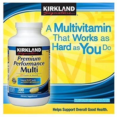 美国Kirkland柯克兰 高效综合维生素和矿物质片 Signature Premium Performance Multi Vitamins(300粒/瓶)，原价￥399，限时仅售￥308 绝对正品，超低折扣。含美国直邮哦~