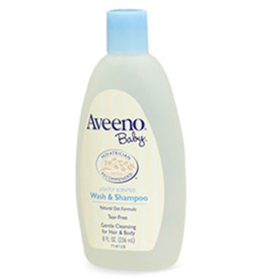 美国Aveeno 天然燕麦婴儿洗头沐浴2合1 大包装 Lightly Scented Wash & Shampoo(2瓶装，354ml/瓶*1)，原价￥298，限时仅售￥208！绝对正品，超低折扣，含美国直邮～