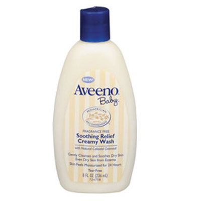 美国Aveeno 婴儿燕麦24小时舒缓保湿沐浴露 Soothing Relief Creamy Wash(2瓶装，236ml/瓶*2），原价￥368，限时仅售￥268！绝对正品，超低折扣，含美国直邮～