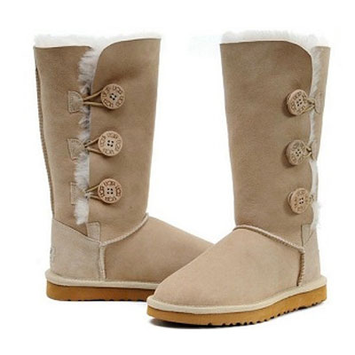 UGG Australia 2011新款羊皮毛一体高筒女靴Bailey Button1873 （沙色），原价￥2588，限时仅售￥1728！绝对正品，超低折扣，含美国直邮～