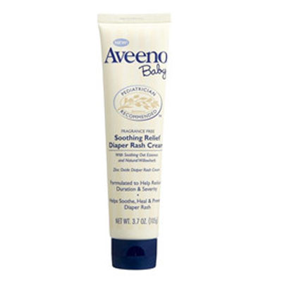美国Aveeno baby 婴儿护臀霜尿布湿疹膏天然燕麦配方 Soothing Relief Diaper Rash Cream(2支装，105g/支*2)，原价￥240，限时仅售￥198！绝对正品，超低折扣，含美国直邮～