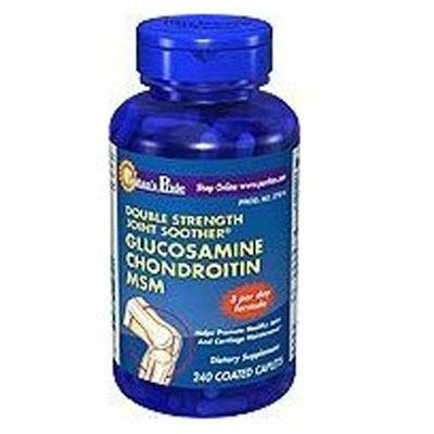 美国Puritan's Pride普瑞登  维骨力关节骨骼保健葡萄糖胺MSM软骨素 Double Strength Glucosamine Chondroitin MSM Joint Soother(120粒/瓶*3)，原价￥850，限时仅售￥458！绝对正品，超低折扣，含美国直邮哦~