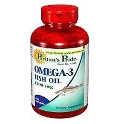 美国Puritan's Pride普瑞登 深海鱼油降胆固醇 Omega-3 Fish Oil(1200mg *100粒/瓶*3)，原价￥368，限时仅售￥278绝对正品，超低折扣，含美国直邮哦~