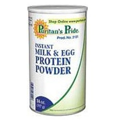 美国Puritan's Pride普瑞登 氨基酸的富含18种牛奶乳清蛋白粉 Milk & Egg Protein for Body Building(397克/瓶*3)，原价￥549，限时仅售￥488！绝对正品，超低折扣，含美国直邮哦~