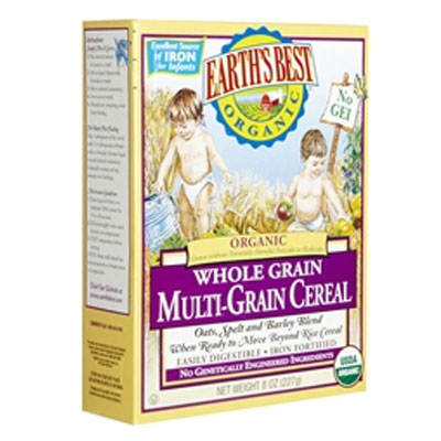 Earth's Best世界最好 高铁婴儿全谷物米粉 Organic Multi Grain Cereal(227g/盒，6盒装) ，原价￥688,限时仅售￥428！绝对正品,超低折扣,含美国直邮～