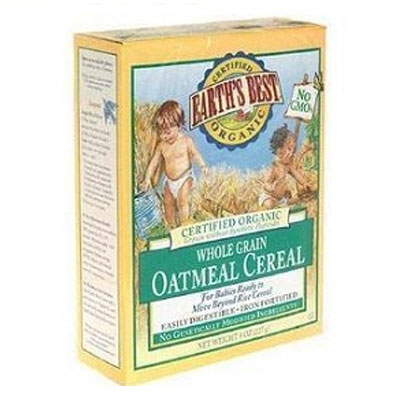 Earth's Best世界最好 有机含铁燕麦米粉 Organic Oatmeal Cereal(227g/盒，12盒装) ，原价￥720,限时仅售￥598！绝对正品,超低折扣,含美国直邮～