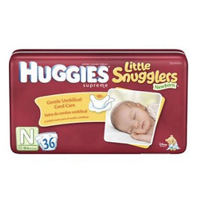 Huggies好奇纸尿裤（新生儿36片)（2包装，36片/包*2），原价￥558，限时仅售￥408！绝对正品，超低折扣，含美国直邮～