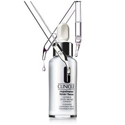 美国CLINIQUE倩碧 焕妍活力精华露 Repairwear Laser Focus Wrinkle & Photo Damage Corrector(30ml)，原价￥678，限时仅售￥499！绝对正品，超低折扣，含美国直邮哦~