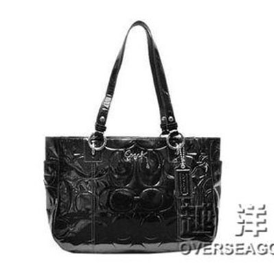 COACH 蔻驰 女士漆皮大号单肩/手提包 (COACH F17729 / COACH 17729) (黑色)，原价￥4050，限时仅售￥1788！绝对正品，超低折扣，含美国直邮～