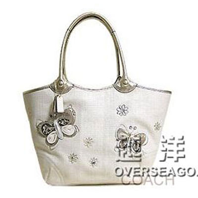 COACH 蔻驰 女士新款蝴蝶编织单肩包 (COACH F16586 / COACH 16586) (象牙白)，原价￥3300，限时仅售￥1788！绝对正品，超低折扣，含美国直邮～