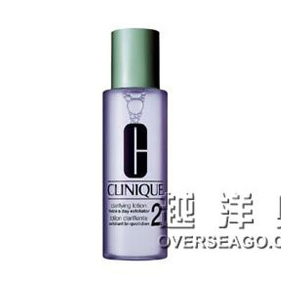 美国CLINIQUE倩碧 温和洁肤水2号 Clarifying Lotion Twice a Day Exfoliator 2(200ml)，原价￥190，限时仅售￥169！绝对正品，超低折扣，含美国直邮哦~