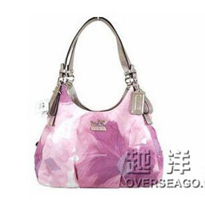 COACH 蔻驰 2012新款MADISON麦迪逊系列鲜花印花MAGGIE单肩/手提包 (COACH F17014 / COACH 17014) (粉红色)，原价￥3399，限时仅售￥1688！绝对正品，超低折扣，含美国直邮～