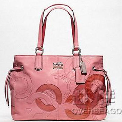COACH 蔻驰 新款CHELSEA切尔西系列真皮衍缝抽绳单肩/手提包 (COACH F18964 / COACH 18964) (珊瑚红，白色，灰色)，原价￥5400，限时仅售￥3688！绝对正品，超低折扣，含美国直邮～