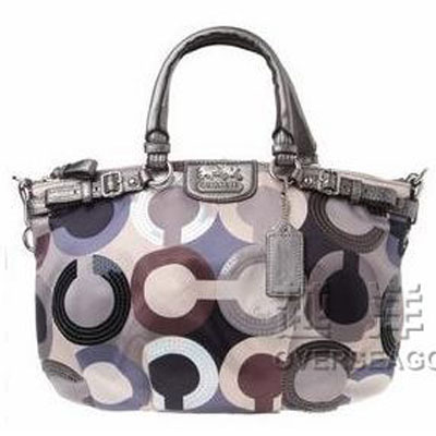 COACH 蔻驰 2011新款MADISON麦迪逊系列多彩欧普图案印花单肩/手提包 (COACH F19179 / COACH 19179) (灰色)，原价￥4500，限时仅售￥2988！绝对正品，超低折扣，含美国直邮～