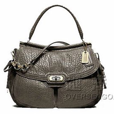COACH 蔻驰 2011新款CHELSEA切尔西系列FLAGSHIP真皮DOWEL翻盖式单肩/手提包 (COACH F17781 / COACH 17781) (深褐色)，原价￥8950，限时仅售￥6288！绝对正品，超低折扣，含美国直邮～