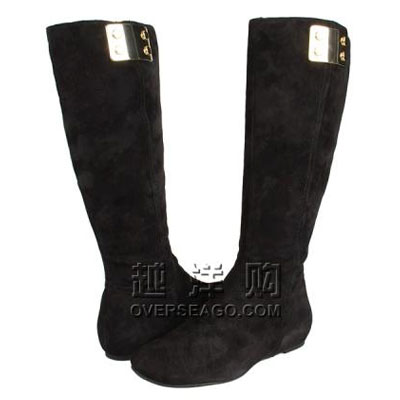 Nine West 玖熙 2011新款女靴 Roba Black Suede (黑色)，原价￥1600，限时仅售￥1199！绝对正品，超低折扣，含美国直邮～