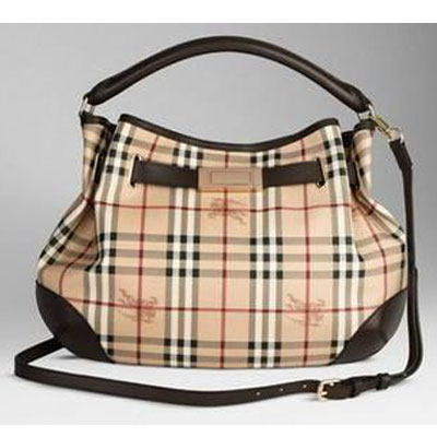 BURBERRY 巴宝莉 2011新款中号单肩/手提包 HAYMARKET HOBO (37422381) (米黄色)，原价￥9000，限时仅售￥8288！绝对正品，超低折扣，含美国直邮～