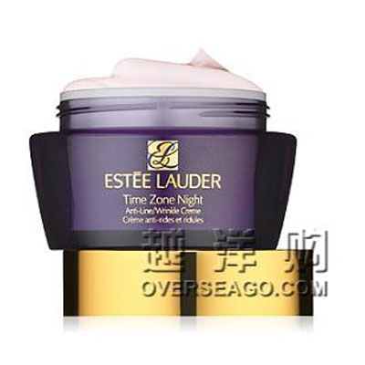 美国Estee Lauder雅诗兰黛 抗皱滋润晚霜 Time Zone Night Anti-Line/Wrinkle Creme(50ml)，原价￥790，限时仅售￥594！绝对正品，超低折扣，含美国直邮哦~