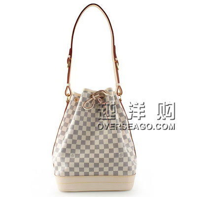 LOUIS VUITTON 路易·威登 白格系列女士中号单肩/手拿包 NOE (N4222) (白色)，原价￥16580，限时仅售￥12888！绝对正品，超低折扣，含美国直邮～