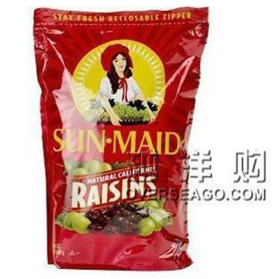 SUN MAID 阳光少女 美国加州天然葡萄干 RAISINS(1018g)，原价￥288， 限时仅售￥228！绝对正品，超低折扣，含美国直邮哦~~