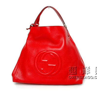 GUCCI 古驰 2012新款 女士红色牛皮单肩/手提包 (282308 A7M0G 6523) (红色)，原价￥，限时仅售￥！绝对正品，超低折扣，含美国直邮～