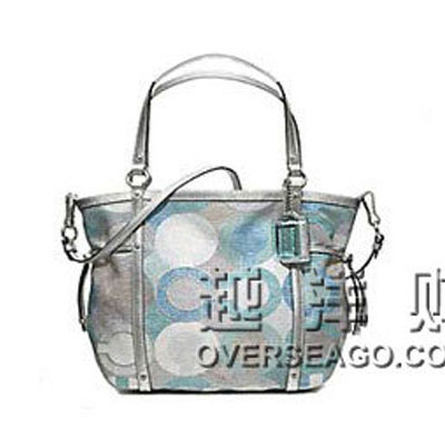 COACH  蔻驰 单肩/ 斜跨女包 (COACH F19573/ COACH 19573 ) (蓝绿色)，原价￥3798，限时仅售￥2688！绝对正品，超低折扣，含美国直邮～