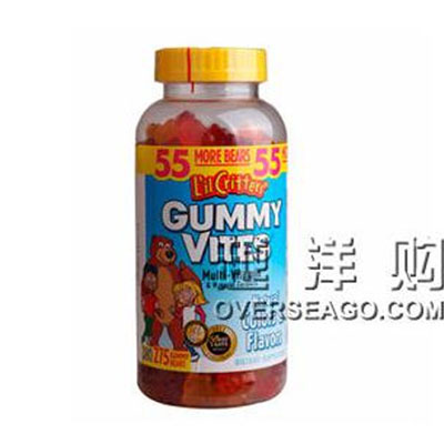 L'IL CRITTERS  小熊宝宝 复合维生素软糖 GUMMY  VITES(275粒/瓶)，原价￥368， 限时仅售￥308！绝对正品，超低折扣，含美国直邮哦~~