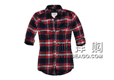ABERCROMBIE&FITCH 阿贝克隆贝比&费奇 新款春装经典长袖格子衬衫（多色），原价￥，限时仅售￥！绝对正品，超低折扣，含美国直邮～