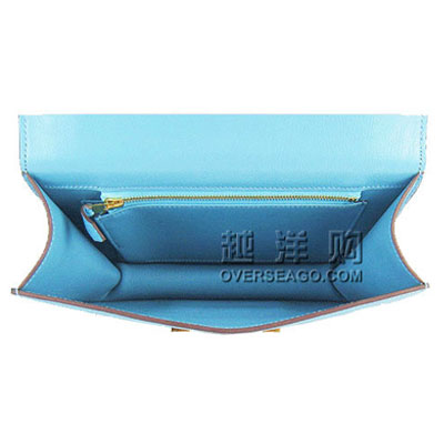 HERMES 爱马仕 H扣女士小号单肩手提两用包 (CONSTANCE) (海蓝色)，原价￥，限时仅售￥！绝对正品，超低折扣，含美国直邮～