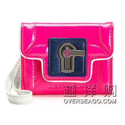 JUICY COUTURE  橘滋 女士手拿包 TRIFOLD CARD CASE (YSRU2254) (粉红色，蓝色，黑色)，原价￥780，限时仅售￥580！绝对正品，超低折扣，含美国直邮～