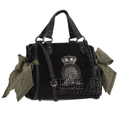 JUICY COUTURE  橘滋 女士手提/斜挎包 PRETTY DAY MISS DAYDREAMER (YHRU2909) (银灰色，黑色)，原价￥2380，限时仅售￥1680！绝对正品，超低折扣，含美国直邮～
