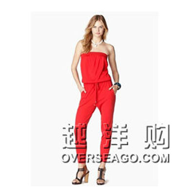 JUICY COUTOURE 橘滋 女士抹胸连体裤 ONE-PIECE WONDER(JG005724)(红色)，原价￥2868，限时仅售￥1898！绝对正品，超低折扣，含美国直邮～
