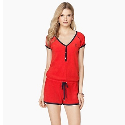 JUICY COUTOURE 橘滋 女士连体短裤 TERRY BEACH ROMPER(JG005656)(多色)，原价￥2258，限时仅售￥1398！绝对正品，超低折扣，含美国直邮～