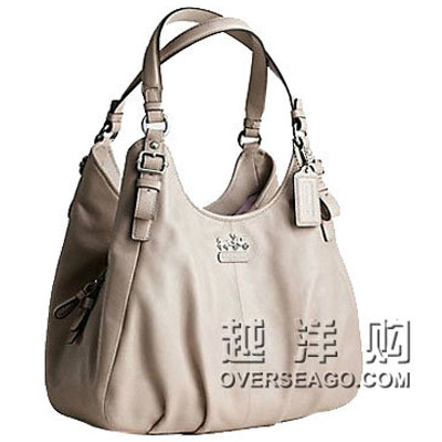 COACH 蔻驰  麦迪逊真皮MAGGIE单肩包 MADISON LEATHER MAGGIE (16503) (灰色)，原价￥4134，限时仅售￥2980！绝对正品，超低折扣，含美国直邮～
